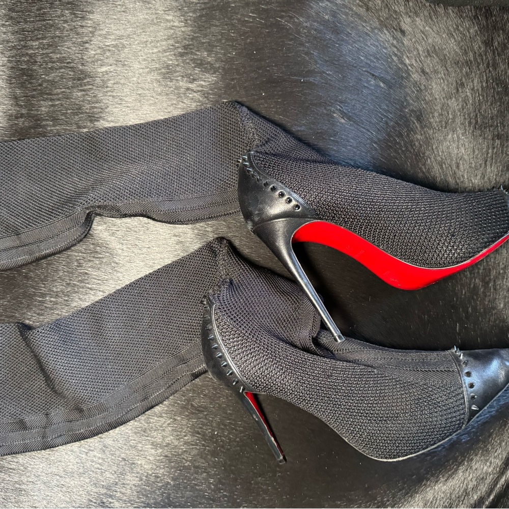 Christian Louboutin Black and Red Heels